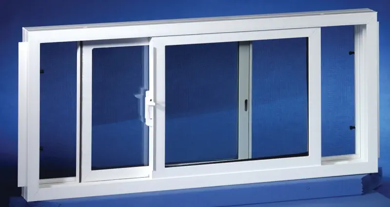 Duo-Corp 3224SLID Basement Window, Vinyl Frame, Glass Glass/Screen