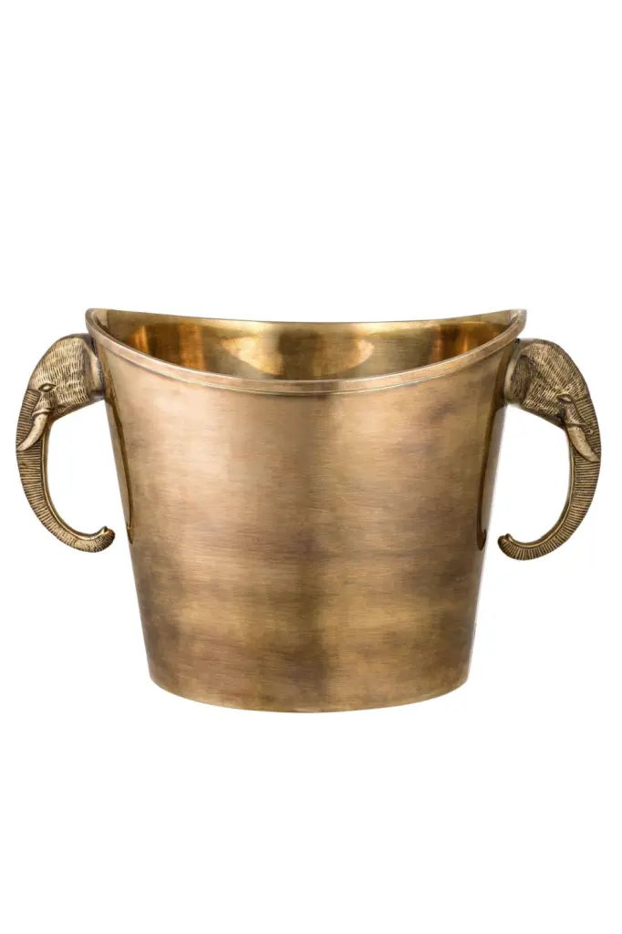Brass Wine Cooler Eichholtz Maharaja Luxury Beverage Chiller