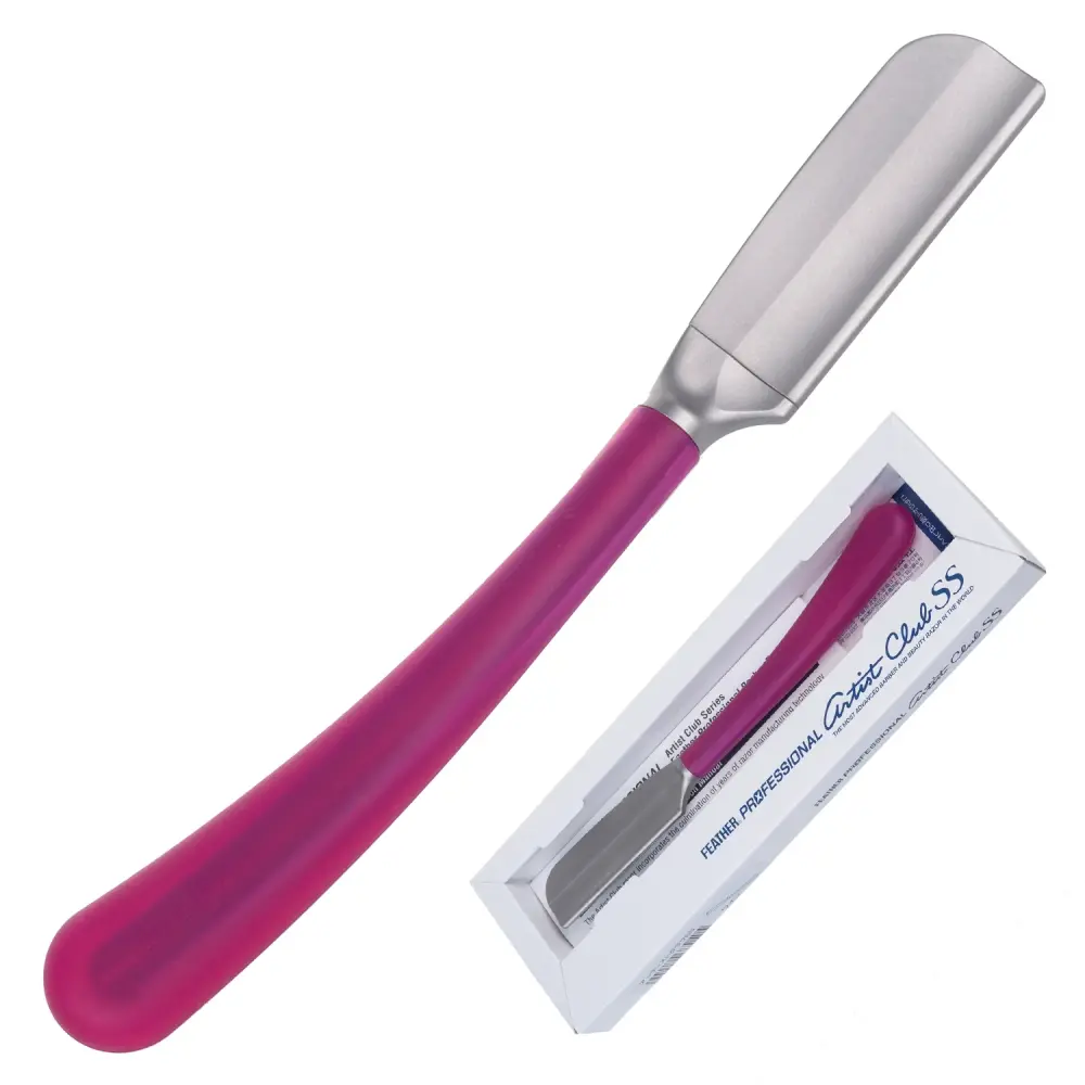 Feather Professional Artist Club Wine ACS-NW Japanese Style Shavette Razor Traditional Shaver Wine Colour