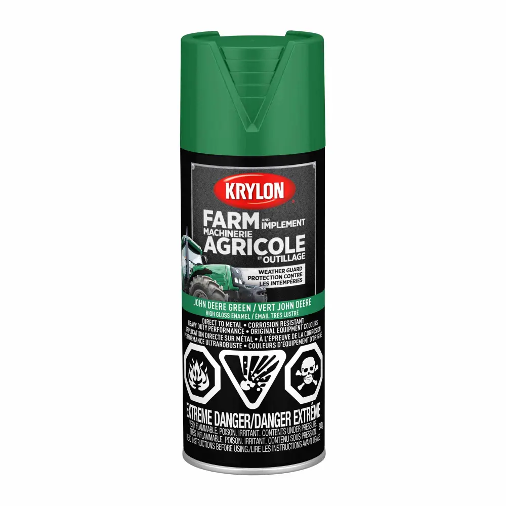 Krylon Farm and Implement Spray Paint High Gloss John Deere Sage, 340 g