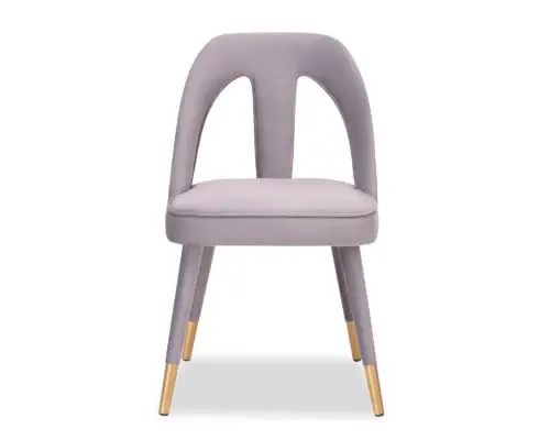 Pigalle Chair - Kaster Light Grey Velvety