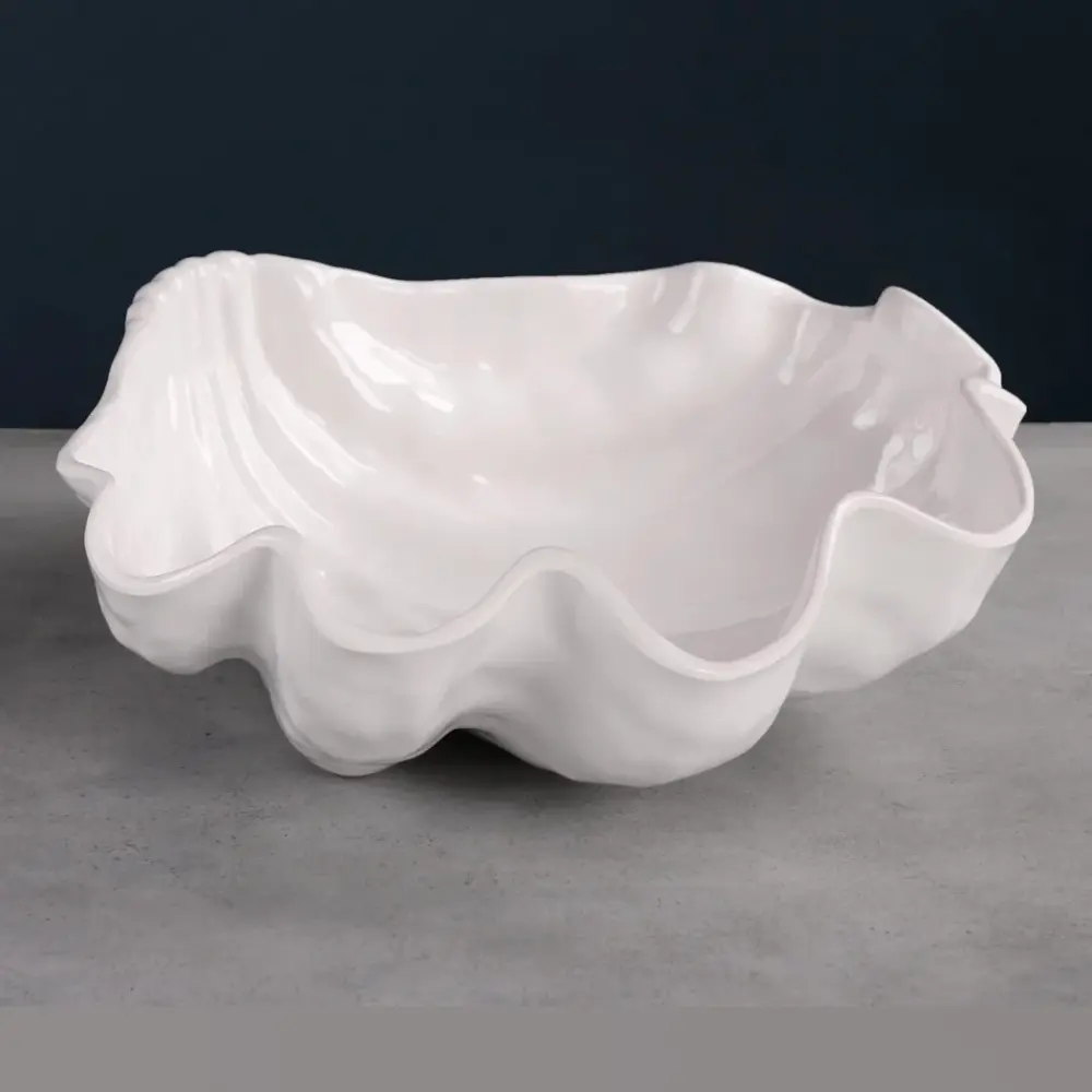 VIDA OCEAN SHELL LARGE BOWL IVORY Carrying Case