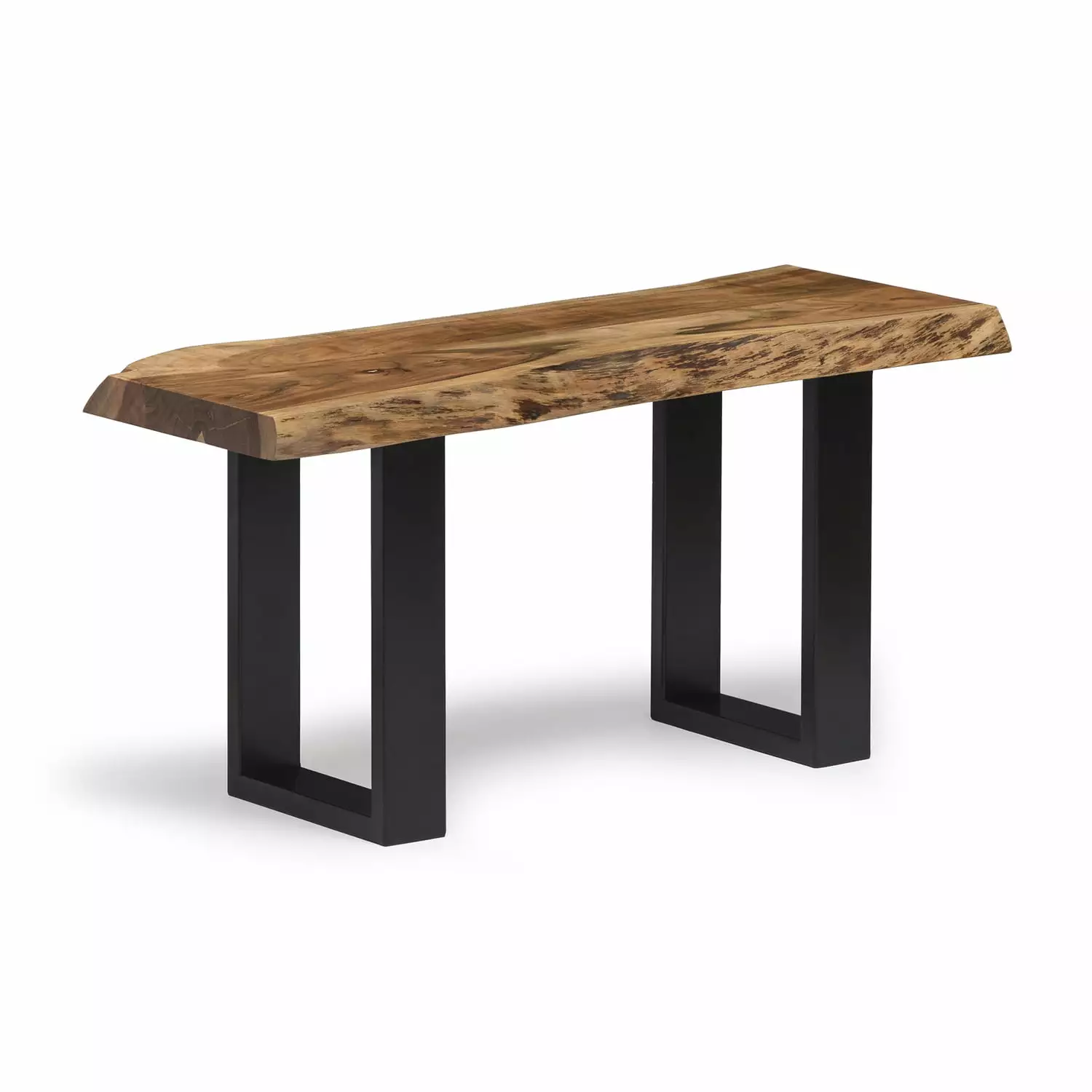 Alaterre Alpine Natural Live Edge Wood 36 Bench - Unique Rustic Home Decor Benches