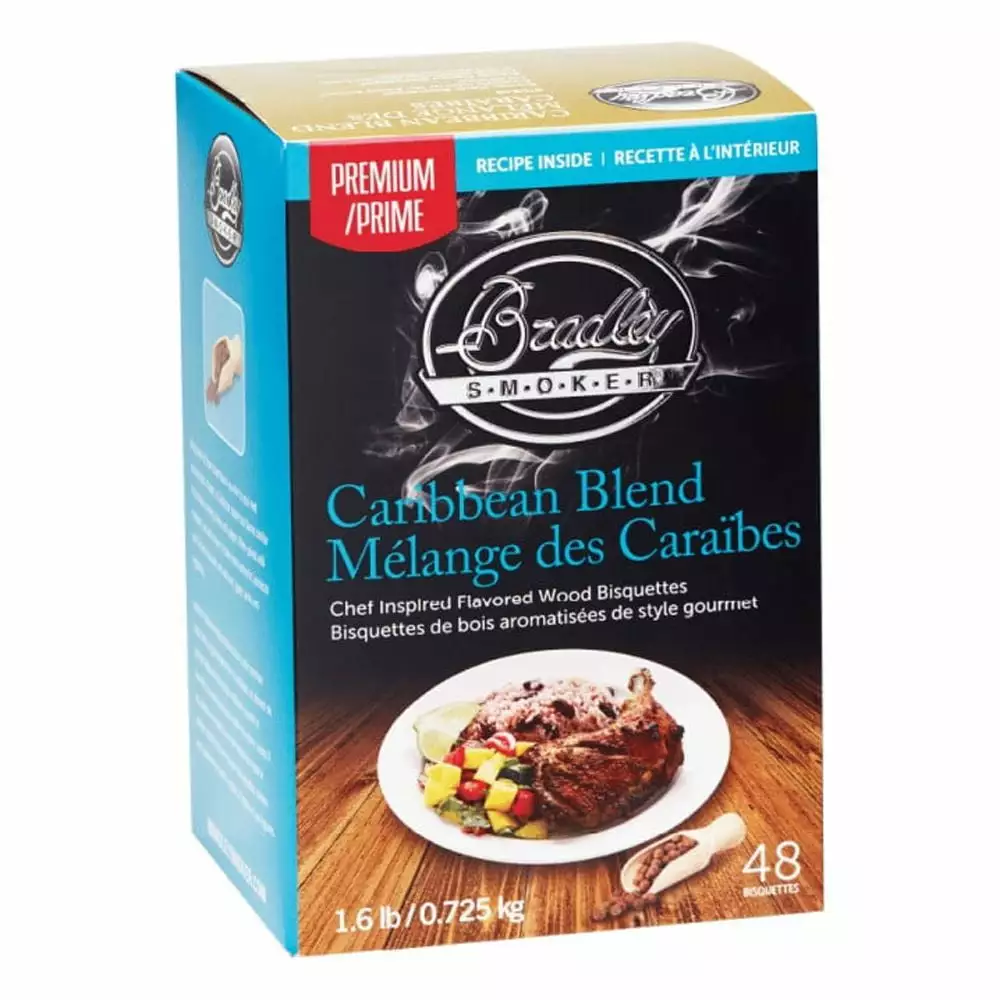 Bradley Smoker Luxury Caribbean Blend Wood Bisquettes 48Pk Electric Smokers