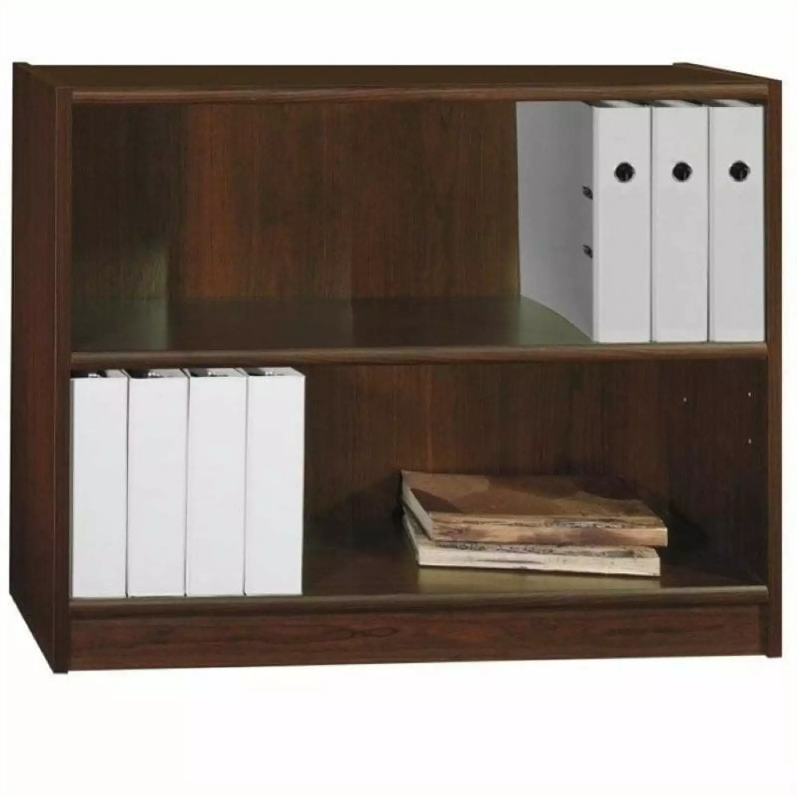 Scranton & Co 2 Shelf Wood Bookcase Vogue Cherry