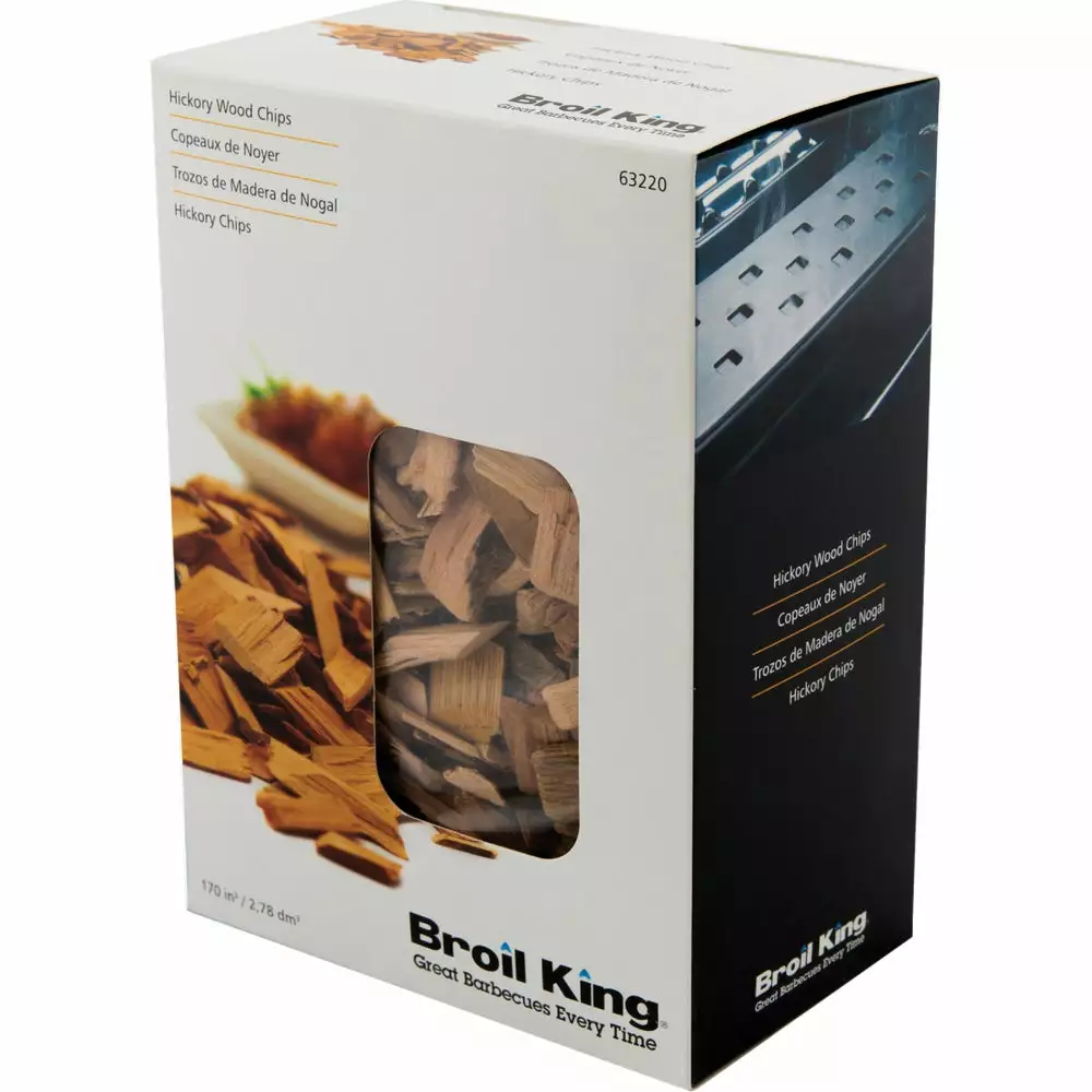 Broil King 170 Cu. . Hickory Wood Smoking Chips BBQ and Grilling