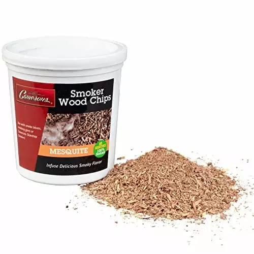 Camerons Products Smoking Chips Mesquite 1 Pint Kiln Dried Natural Wood