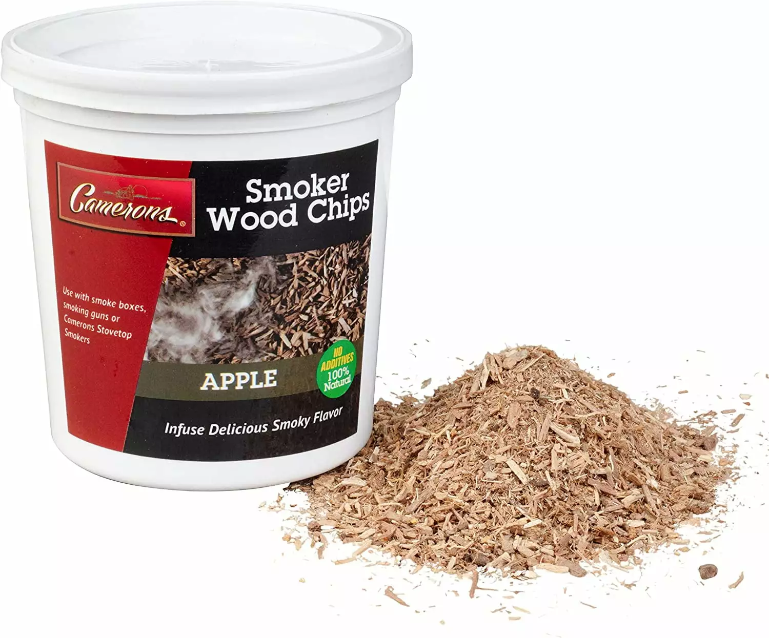 Camerons Smoking Chips - Kiln Dried 100% Natural Apple Wood Smoker Sawdust (1 Pint)