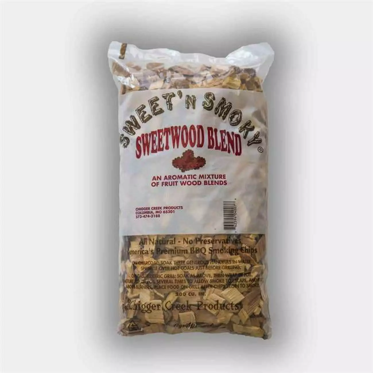 Chigger Creek Sweet N Smoky All Natural Sweetwood Wood Smoking Chips 200 cu