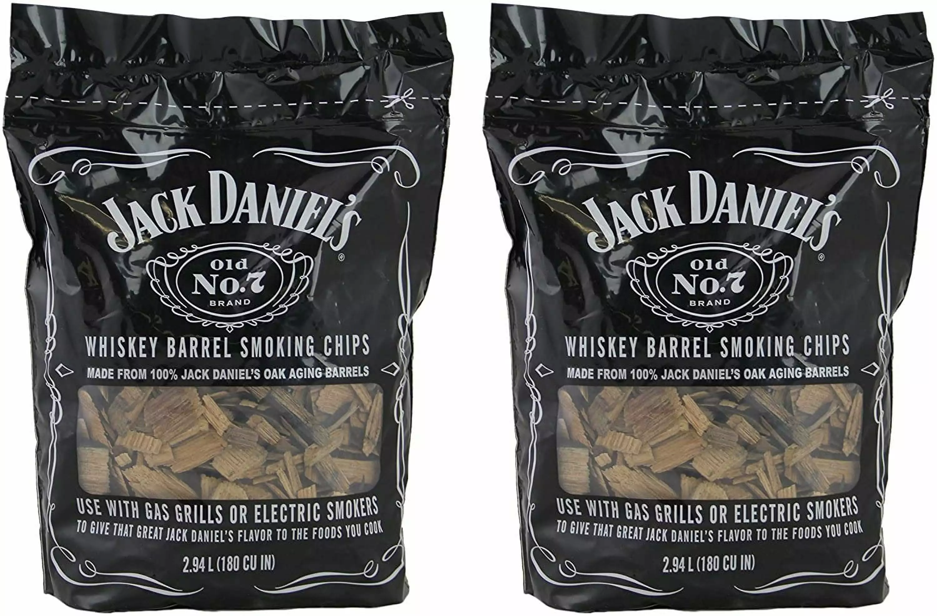 Jack Daniels Wood BBQ Smoking Chips 2 Pack Grilling and Smoking Jack Daniel's