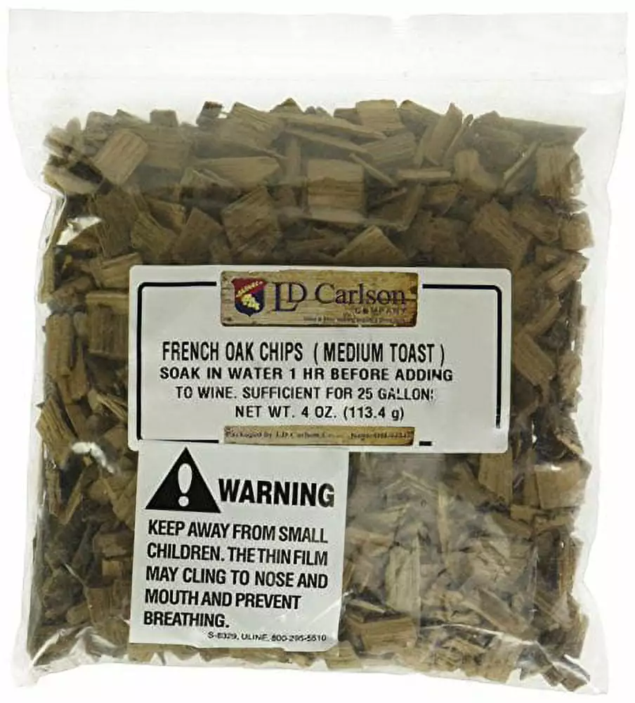 French Toasted Oak Chips 4 oz. Wine Making and Homebrew Midwest Supplies