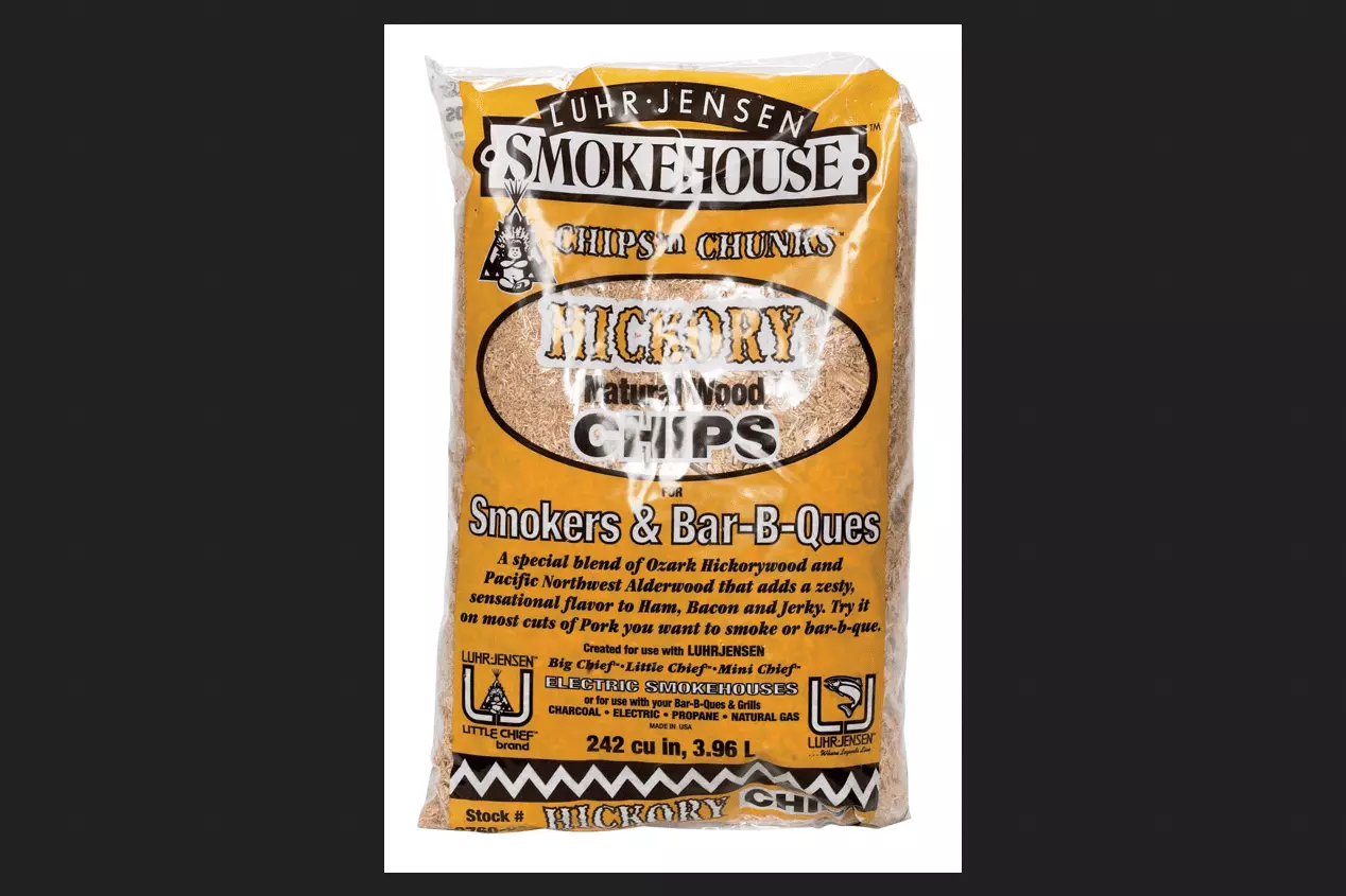 Smokehoutilize All Natural Hickory Wood Smoking Chips 242 cu BBQ Smokehouse