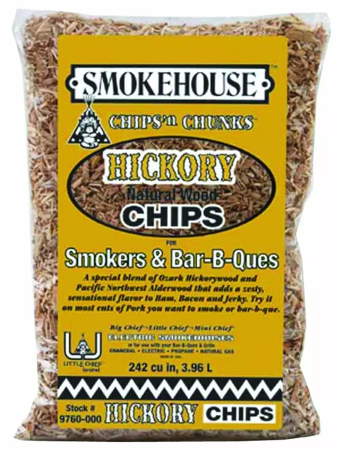 Smokehoutilize Wood Chips Smokers and Grills 1.75 lbs Hickory Smokehouse