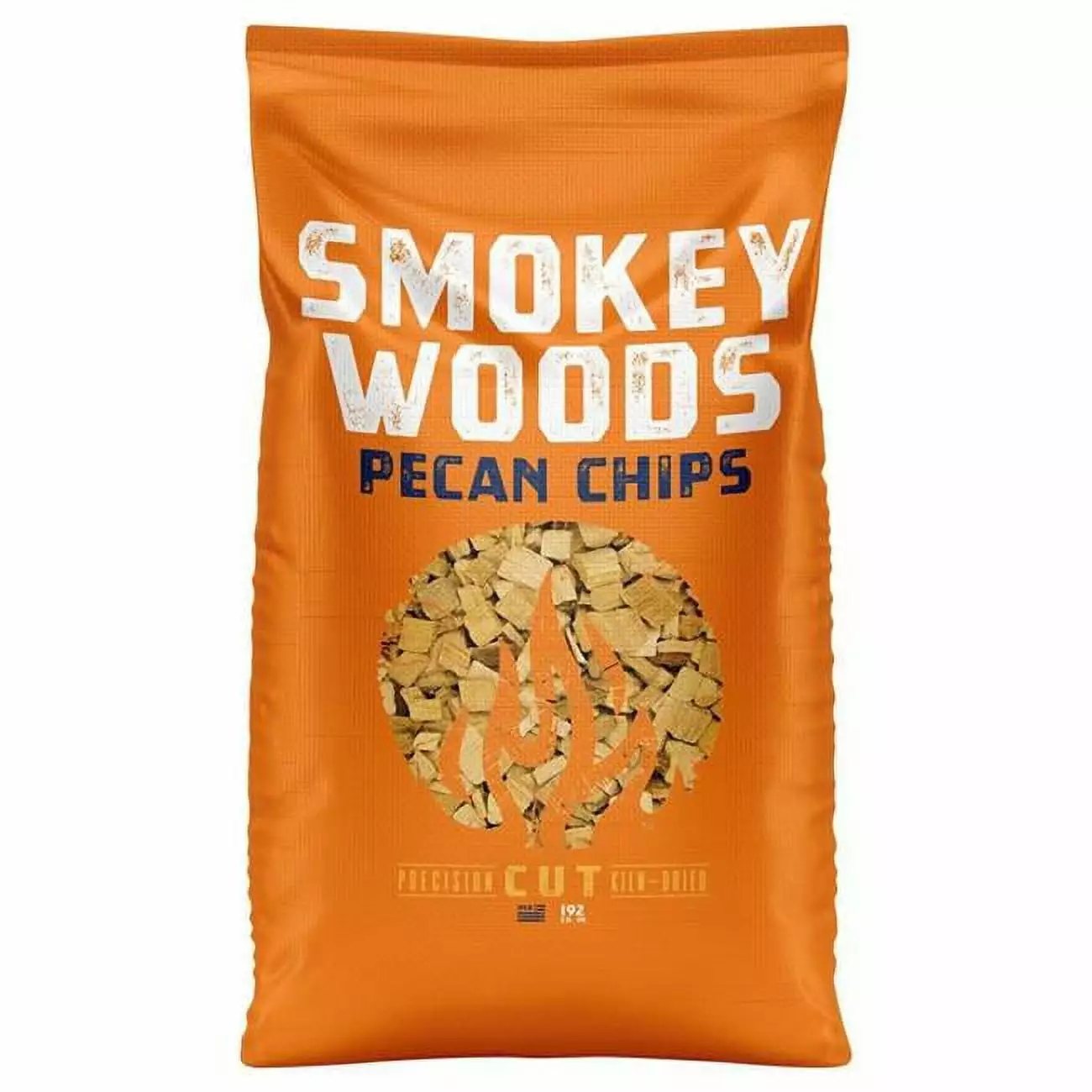 Smokey Woods 8087470 192 cu All Natural Pecan Wood Smoking Chips BBQ