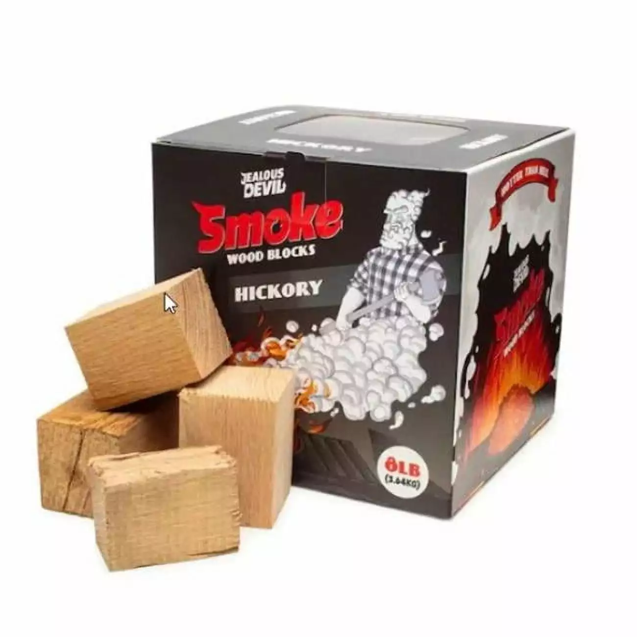 Jealous Devil SMOKE Blocks Hickory Wood Chunks BBQ and Smoking 8lb