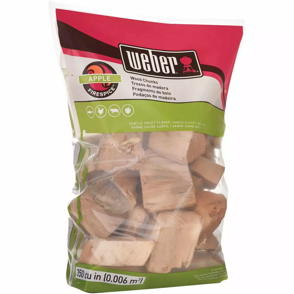 Weber Firespice 350 Cu. . Apple Smoking Chunks - 1 Piece
