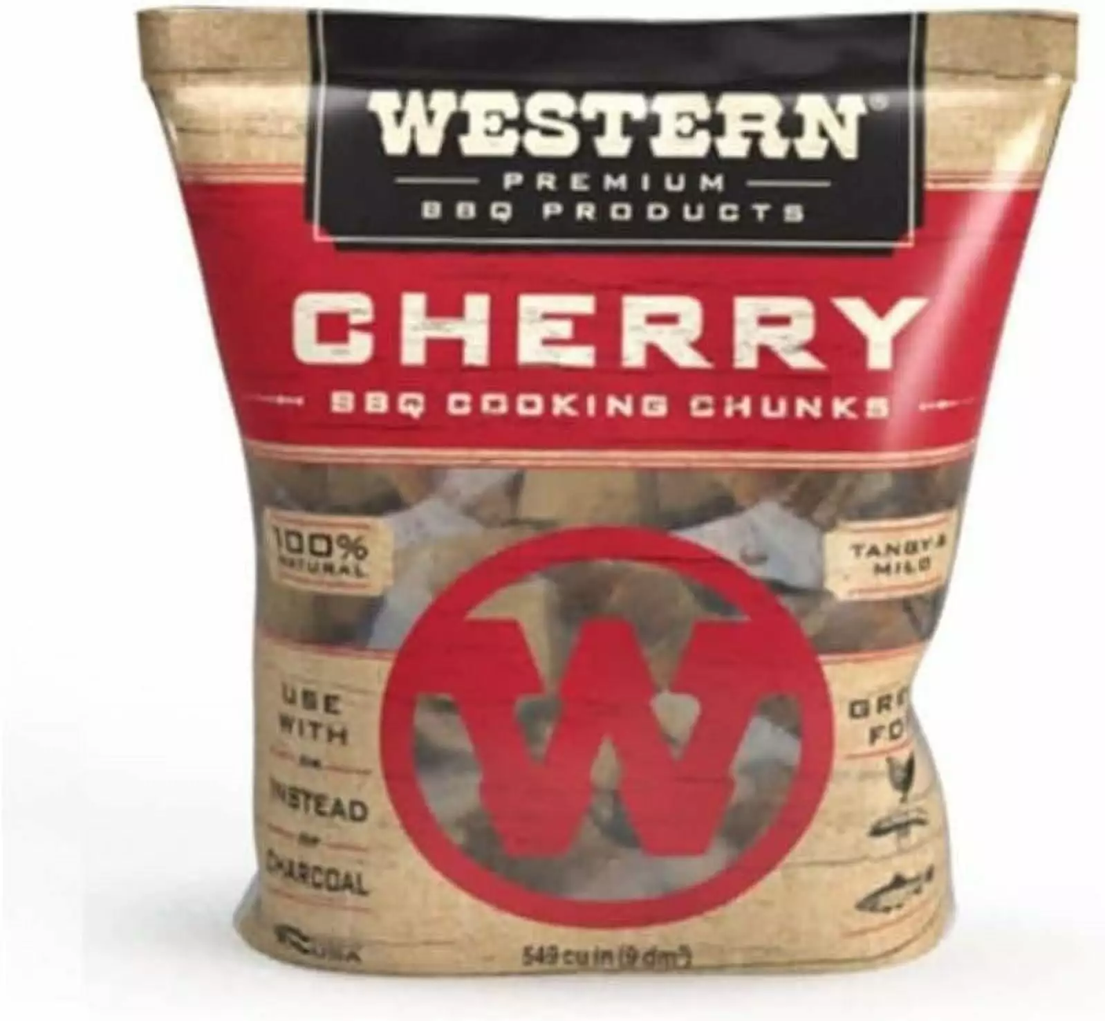 Western BBQ Smoking Pellet Wood Burning Grill Cooking Chunks Cherry