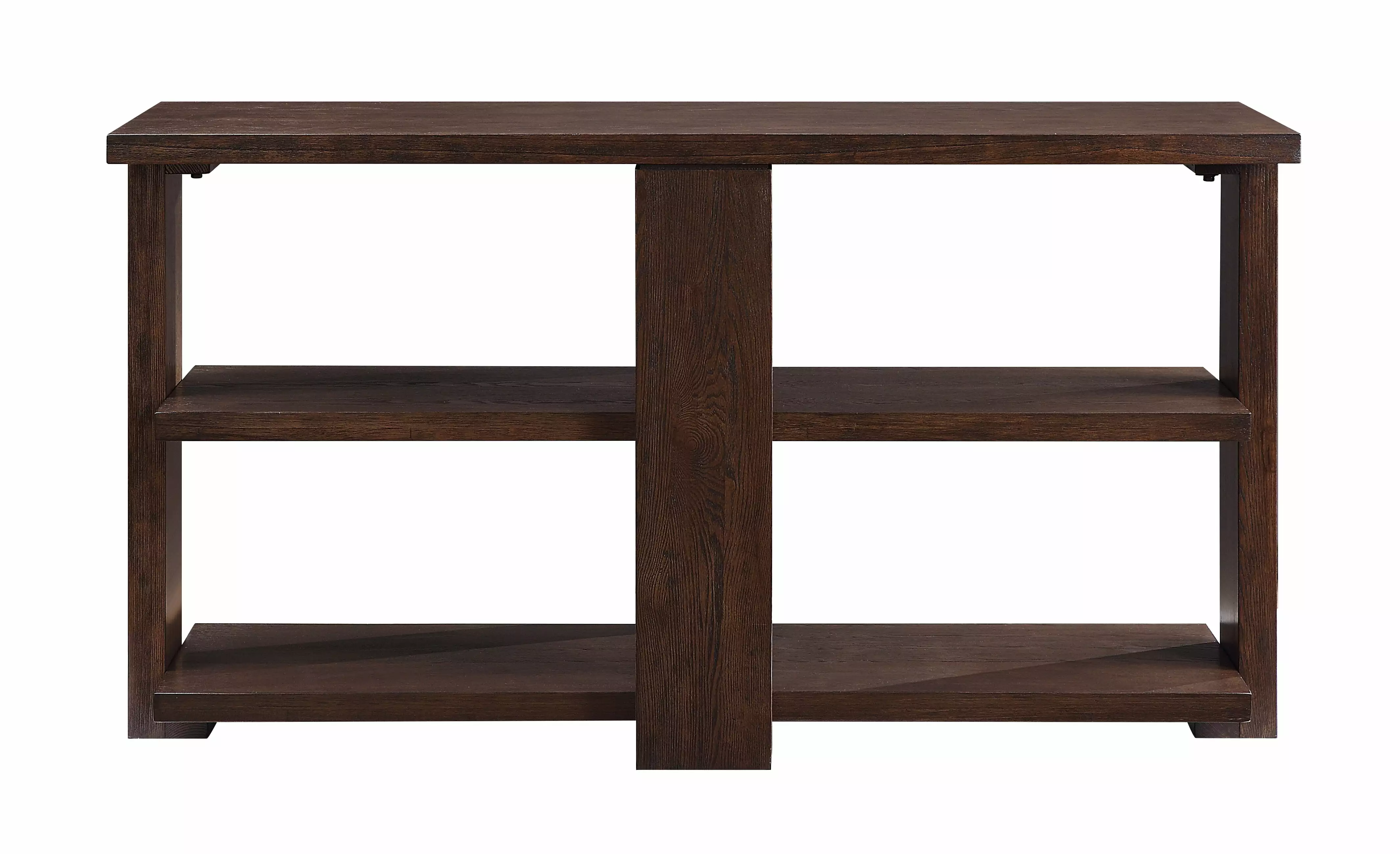 ACME Niamey 2-Shelf Wooden Living Room Console Table Cherry Finish Console Acme Furniture