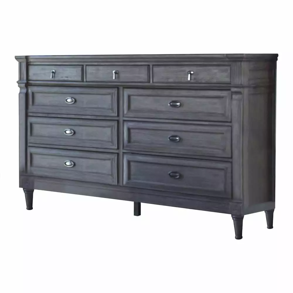 Alderwood 9-Drawer Dresser French Grey - Stylish Bedroom Storage Coaster Company