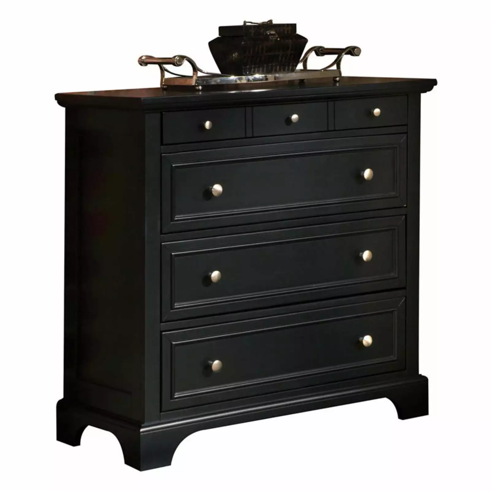 Homestyles Bedford Wood Chest Black - Stylish Bedroom Storage