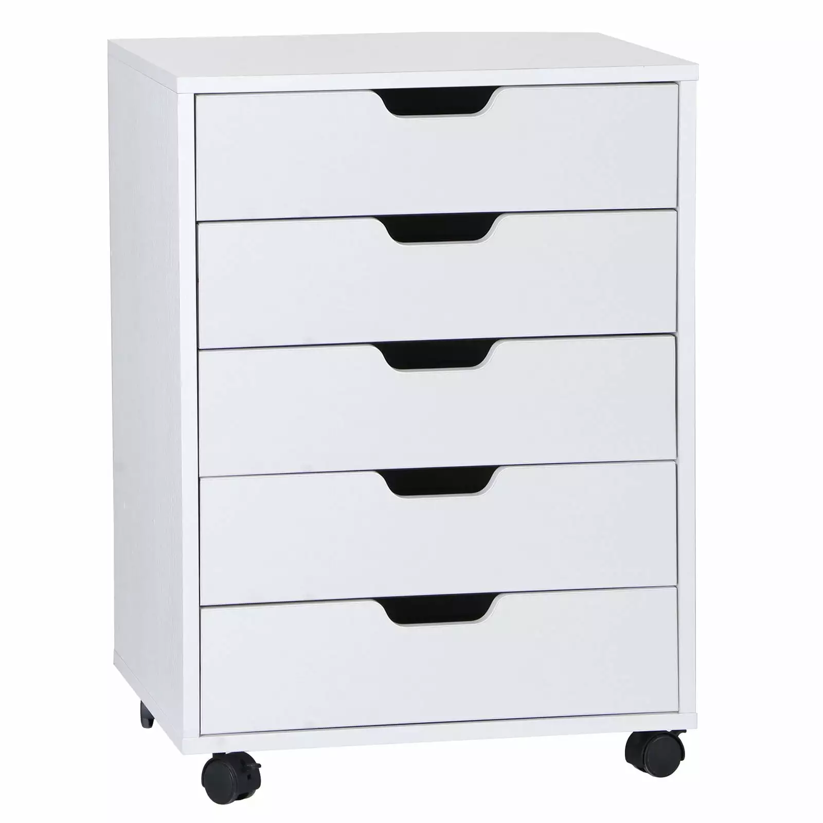 ZGBY 5 Drawer Dresser Modern Wood Chest Drawers Office Arranger Bedroom - White ZGBY Home Products