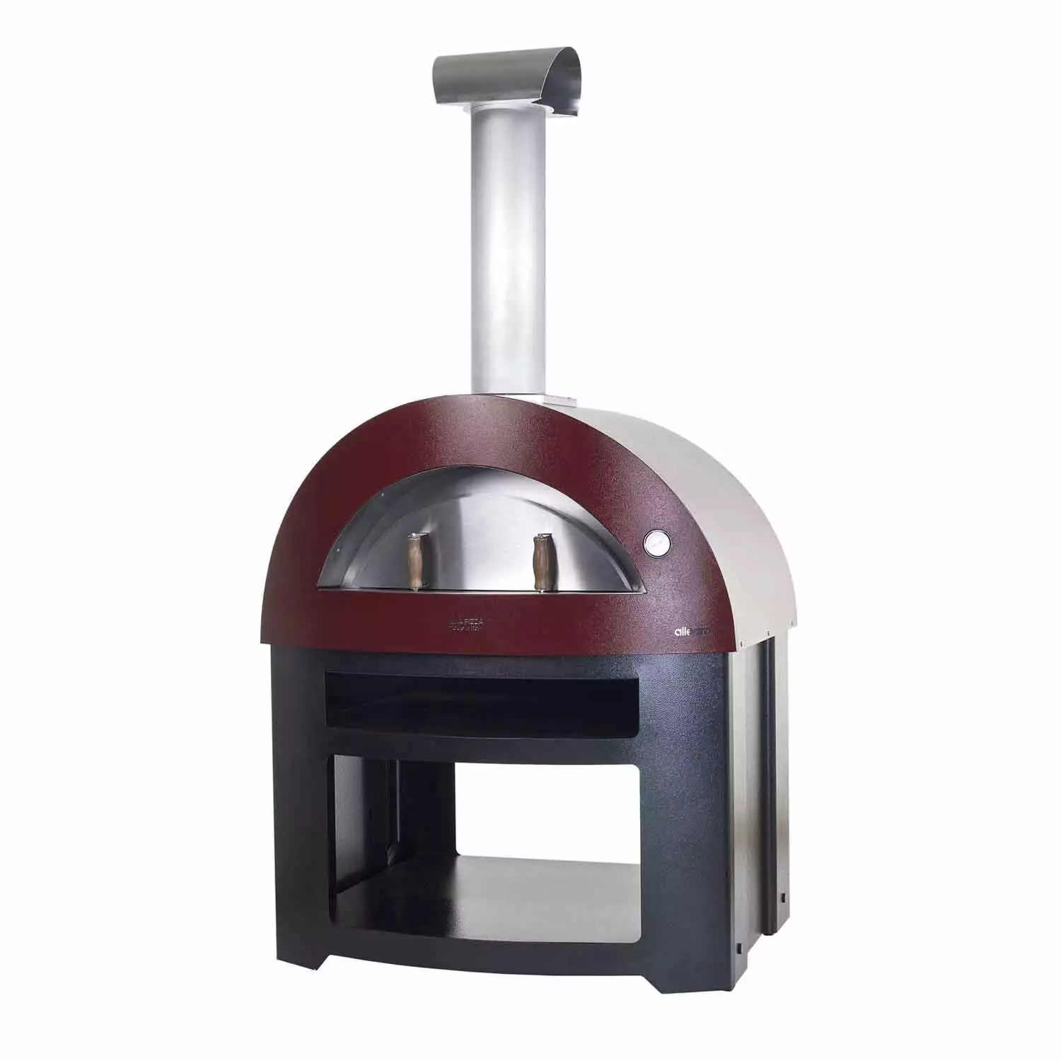 Alfa Allegro 39 Inch Wood Fired Pizza Oven on Base Antique Red