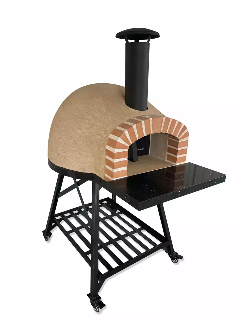 Wood Fired Cement Outdoor Pizza Oven Clay Pizza Ovens Real Brick Front OP60
