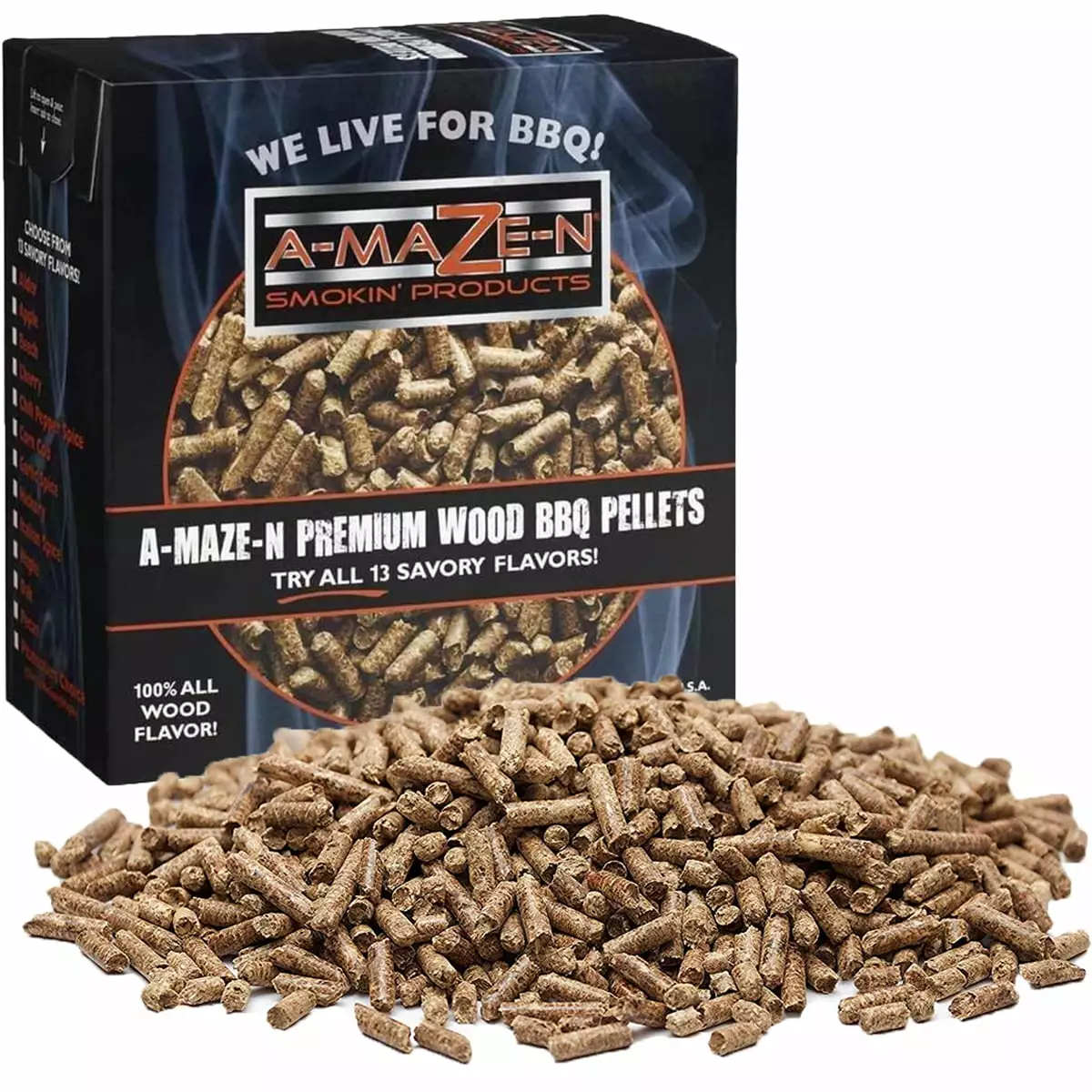 -Maze-N 2lb PitMasters Choice Wood Pellets Smoking and Grilling
