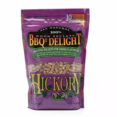 BBQ'rs Delight Hickory Wood Pellets 1lb Bag Smokers and Grills