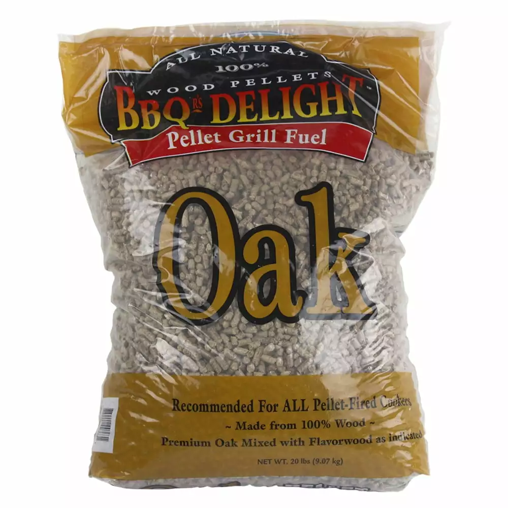 BBQR's Delight Oak Flavor BBQ Wood Cooking Pellets 20 Lb Bag All Natural Pellet Grills