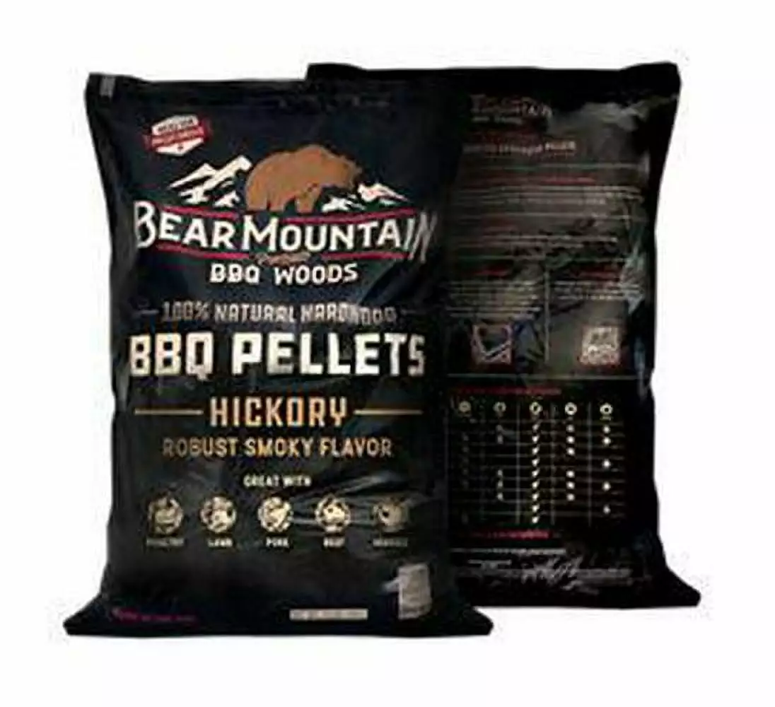 Bear Mountain BBQ Hickory Cooking Pellets 20 lb Smokers and Grills