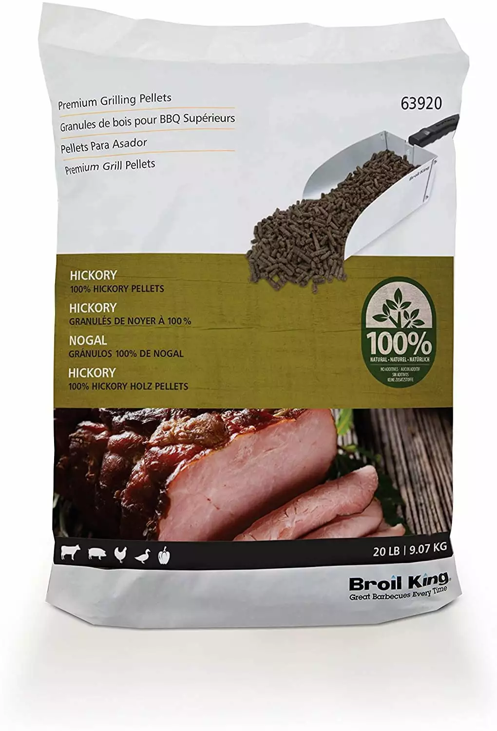 Broil King 100% Hickory Hardwood Grilling Pellets Smokers and Grills
