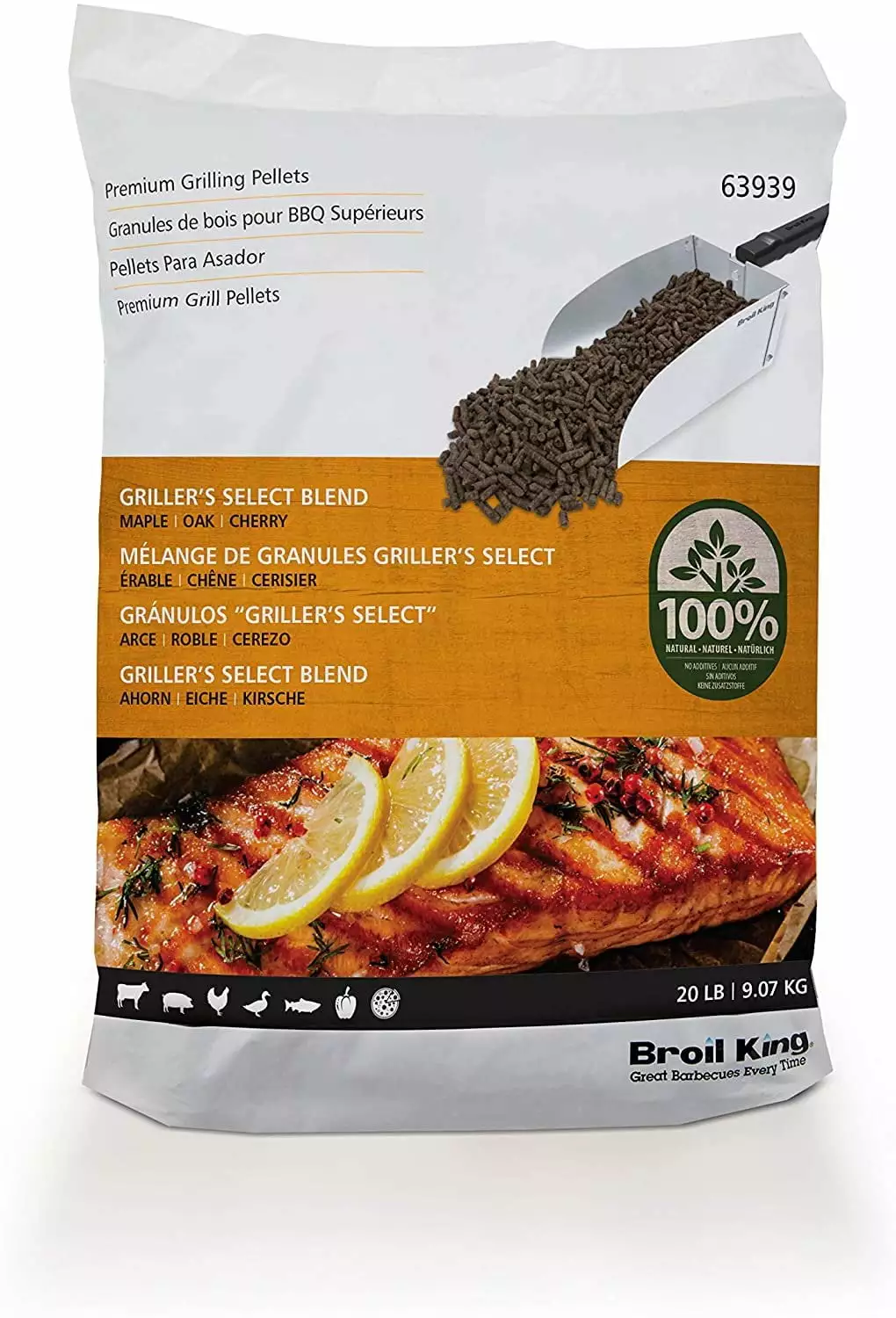 Broil King 63939 Griller's Select Blend Hardwood Grilling Pellets BBQ