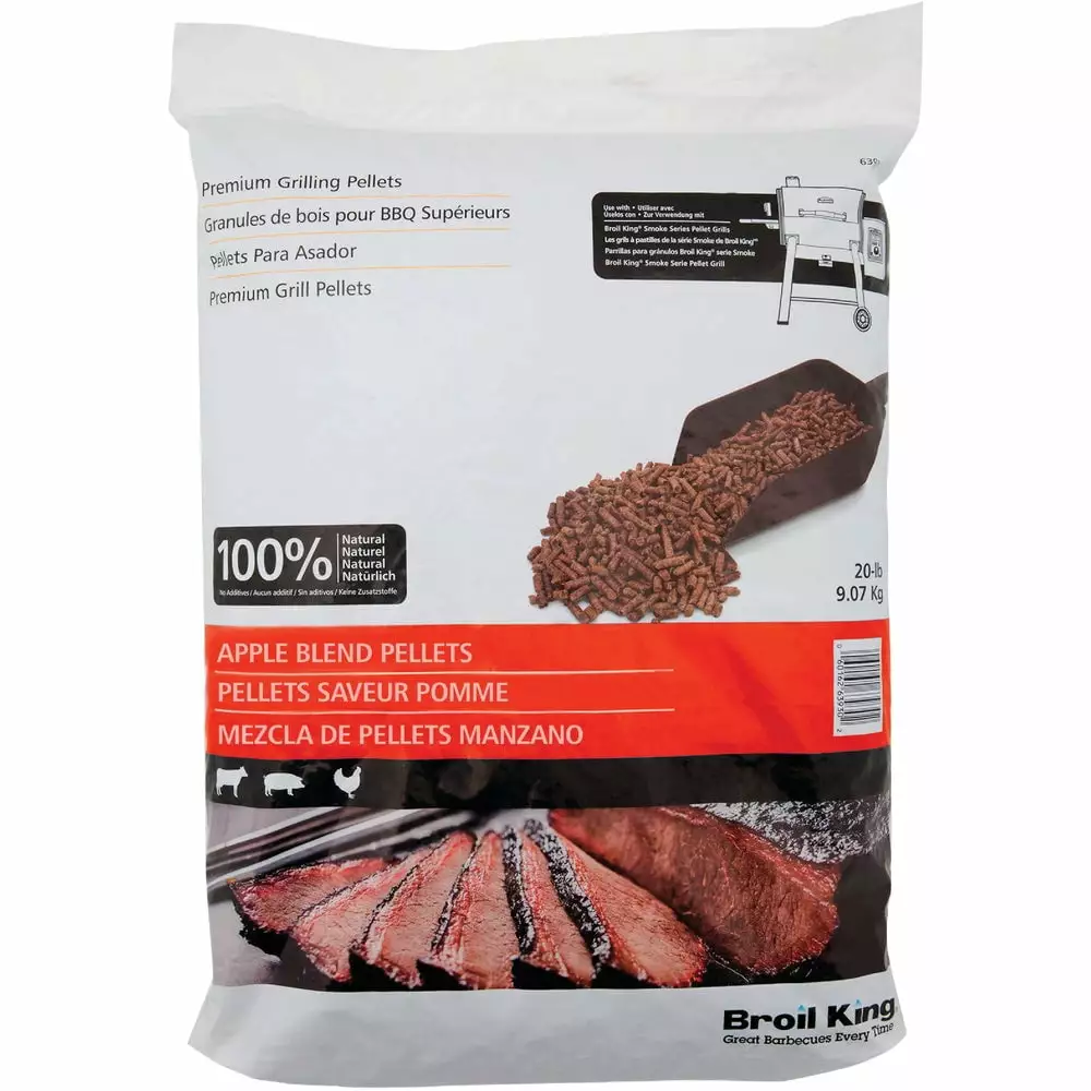 Broil King 20 Lb Apple Blend Wood Pellets Smoker and Grill