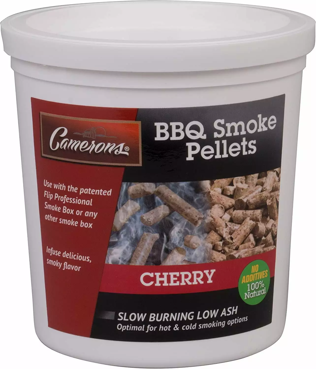 Camerons Smoking Wood Pellets Cherry 1 Pint Kiln Dried 100% All Natural Pellet Smokers and Grills