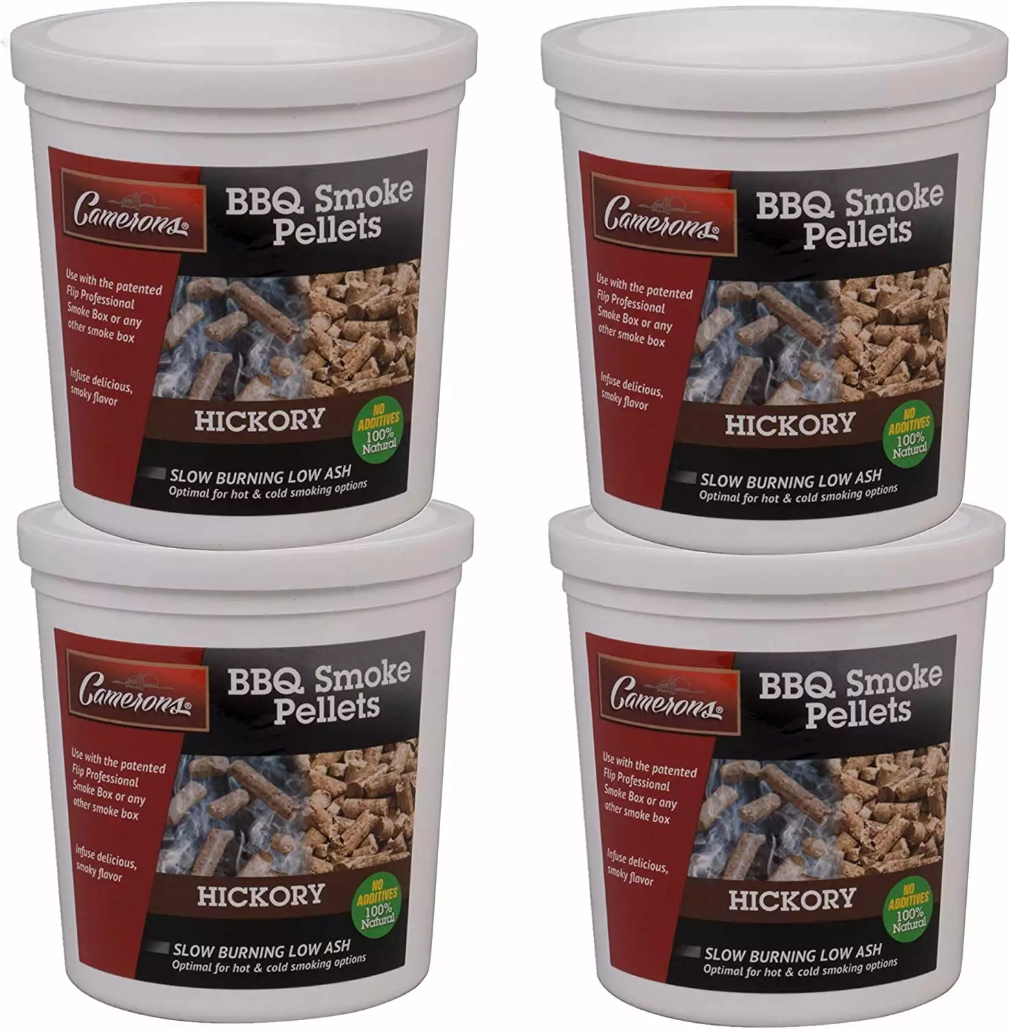 Camerons Smoking Wood Pellets Hickory 4 Pints Kiln Dried BBQ Pellets Pellet Smokers
