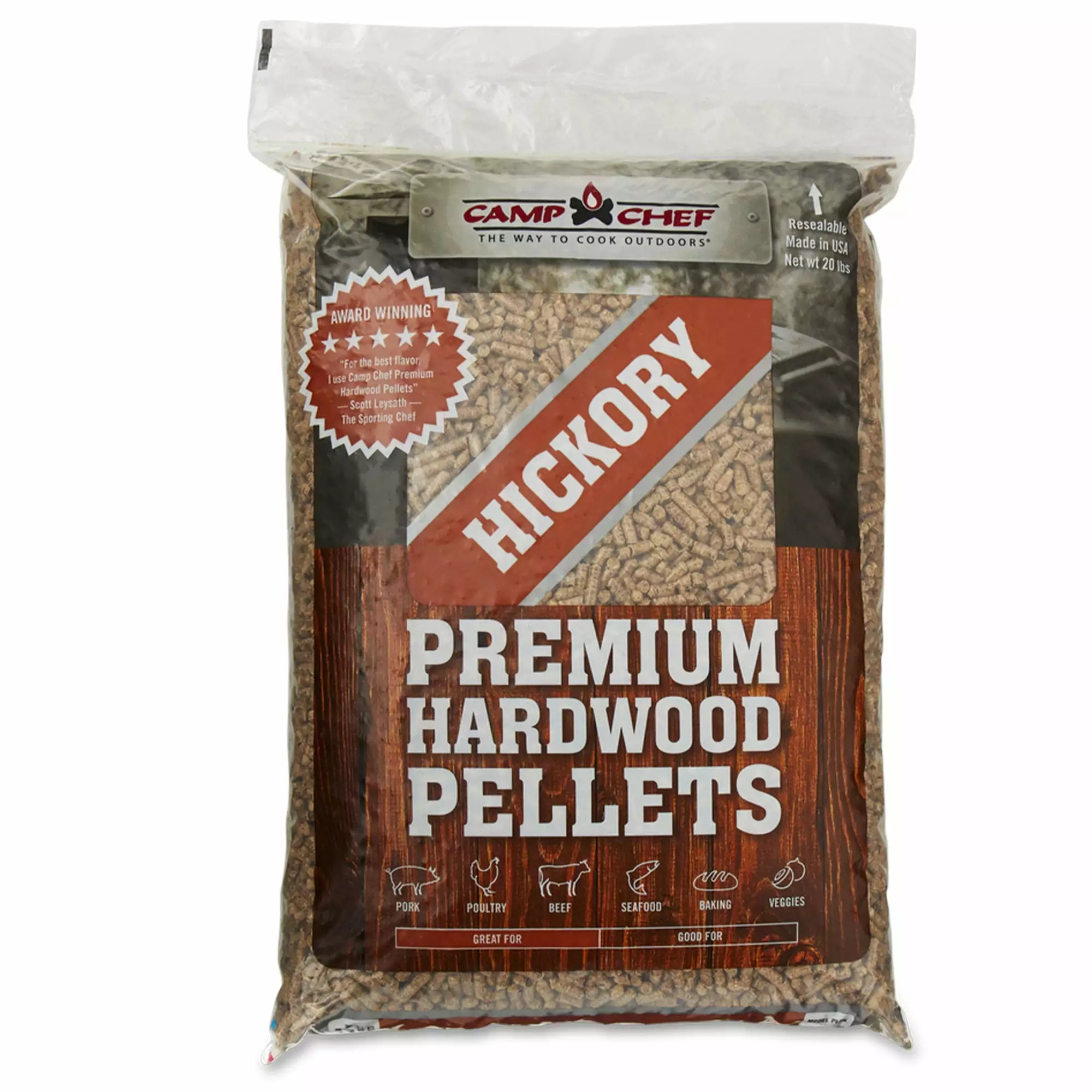 Camp Chef Smoker Grill Luxury Hickory Barbecue Hardwood Pellets 20 Pounds