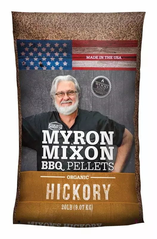 Myron Mixon Hickory Wood Pellets 20 lb - Premium BBQ Pellets Smokers and Grills Cdh Associates