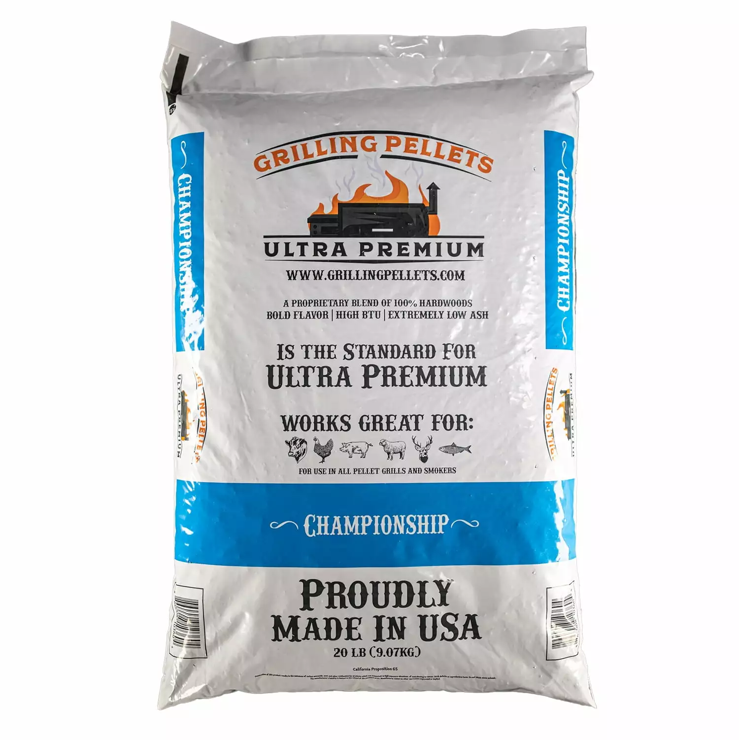 Grilling Pellets Championship Ultra Luxury Smokie Flavor 20lb Smoking Pellets BBQ