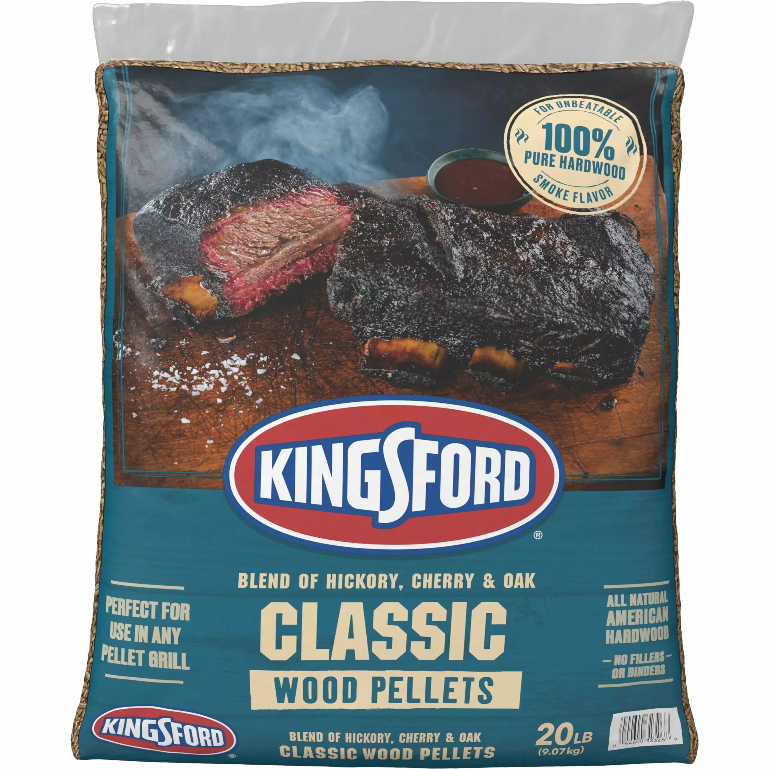 Kingsford 100% Hardwood Pellets Grills 20 Pounds - Timeless Blend Smoking and Grilling