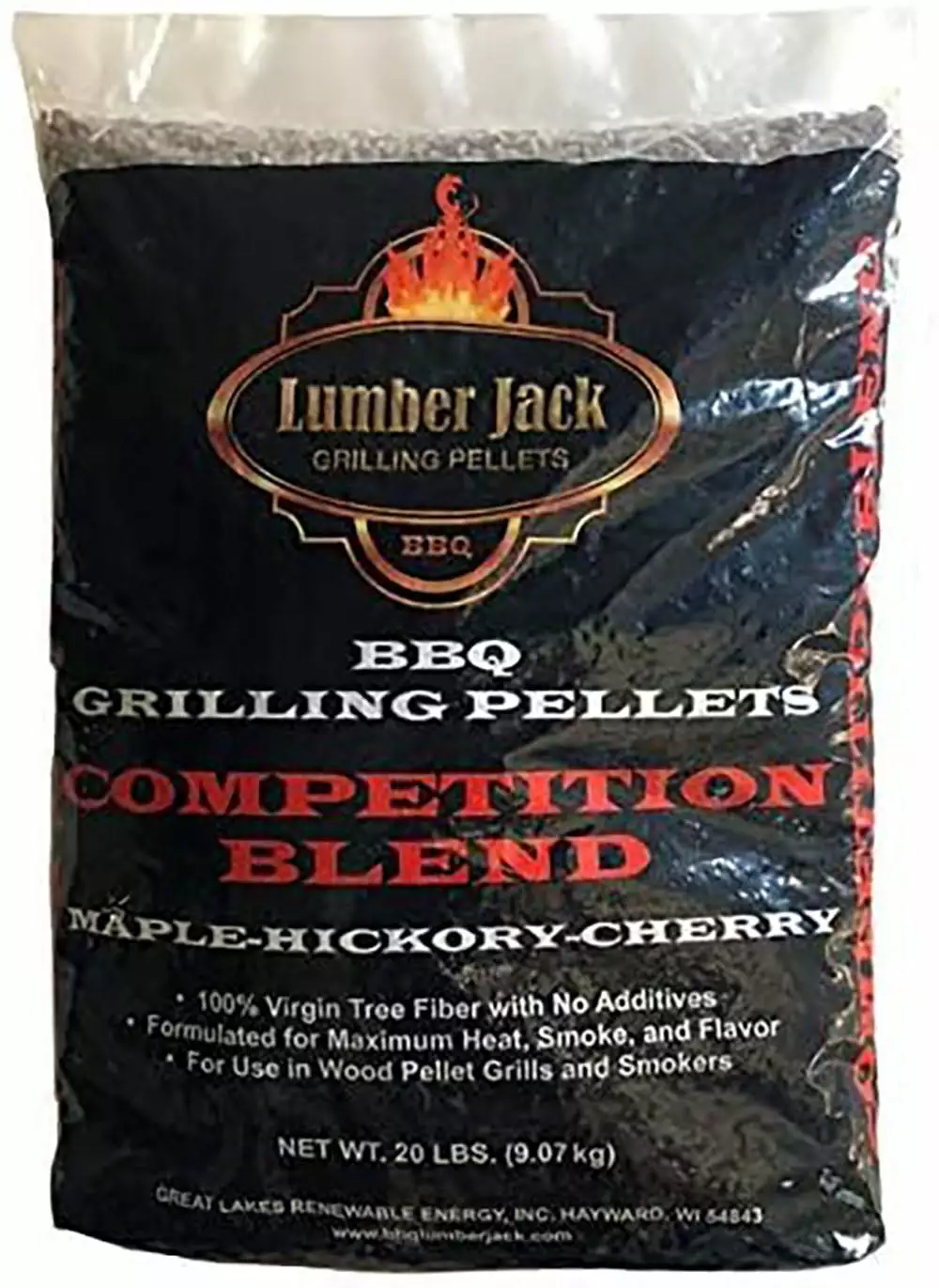20 lbs Competition Blend Maple Hickory Cherry BBQ Grilling Pellets Smokers
