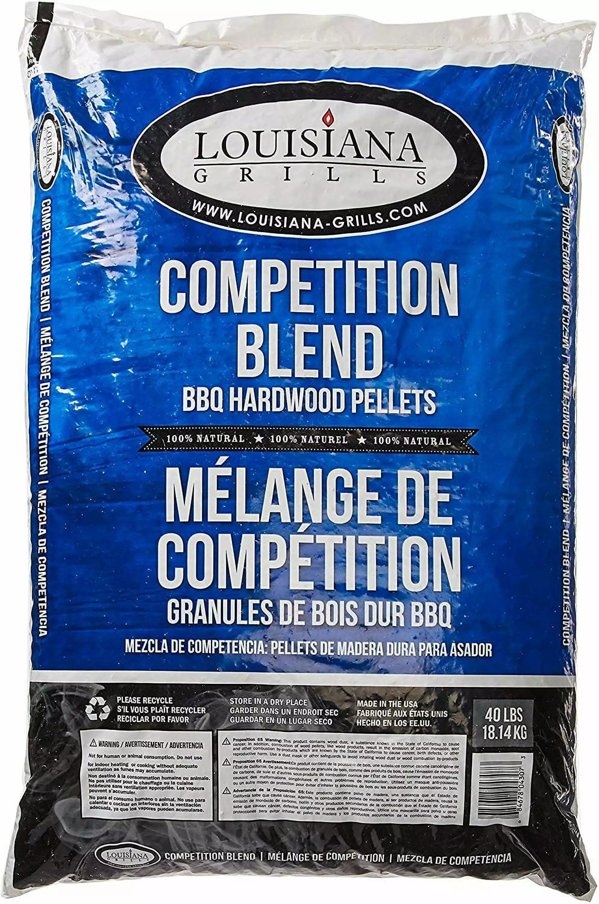 Louisiana Grills 55405 Competition Blend Pellets 40 lb Smokers and Pellet Grills