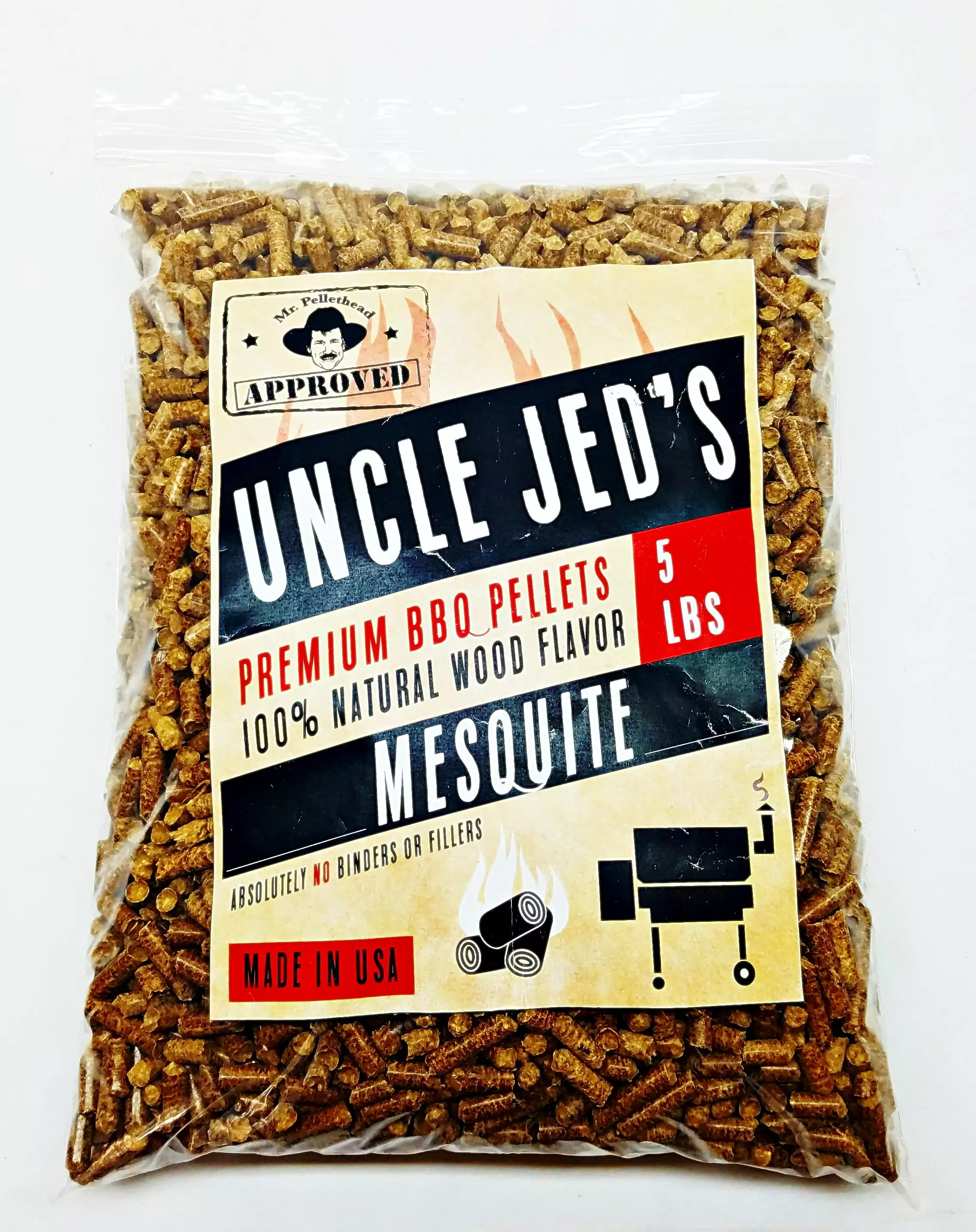 Mesquite BBQ Wood Pellets Barbecue Grilling Pellets 5lb Bag