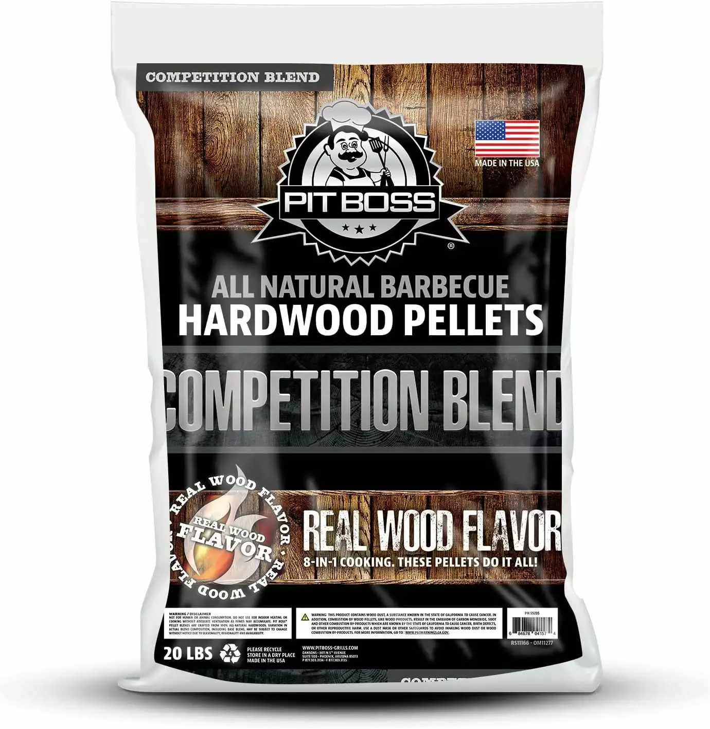 Pit Boss 20 lb Competition Blend Hardwood Pellets Grilling and Smoking