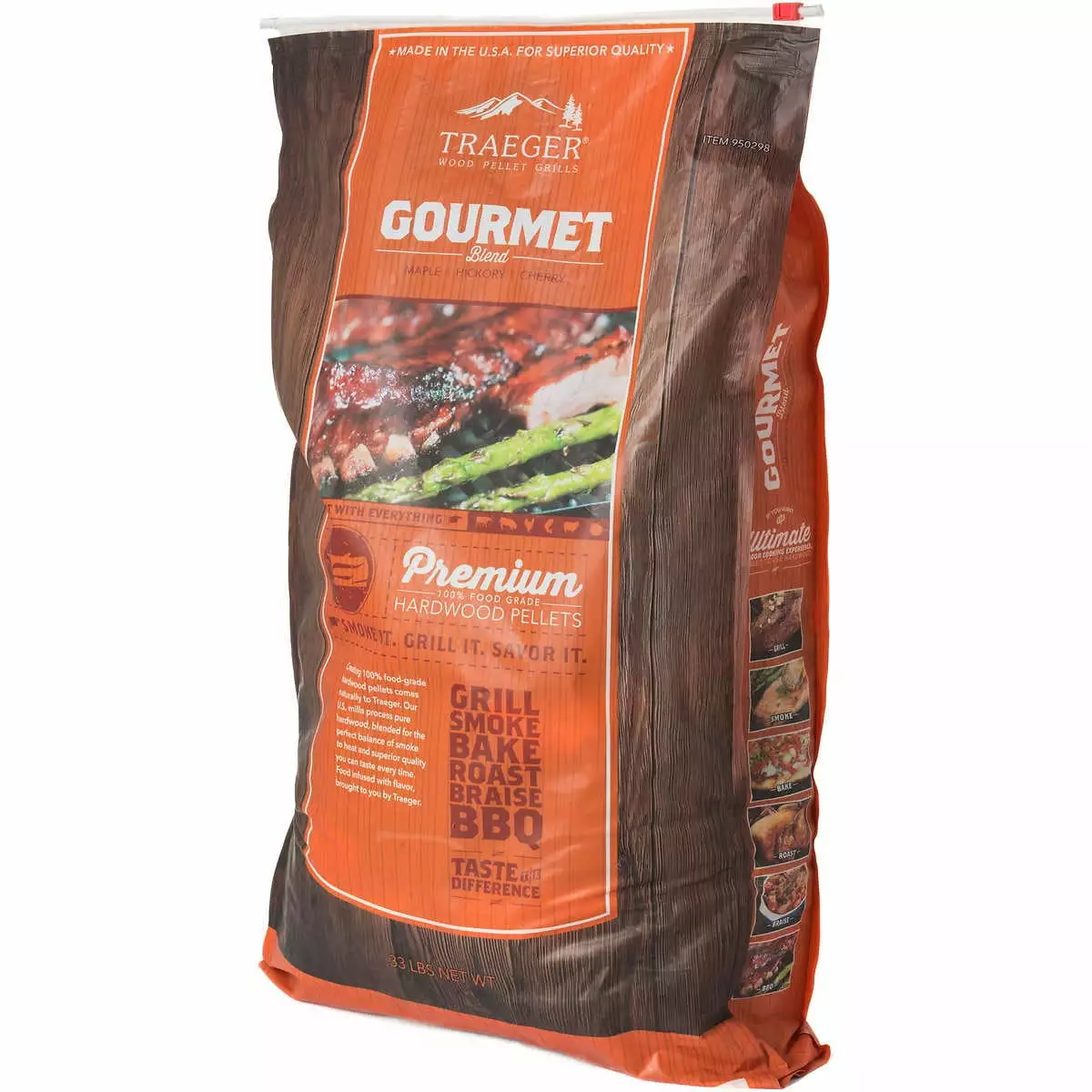 Traeger Gourmet Blend Wood Pellets 33 Pounds BBQ and Smoking