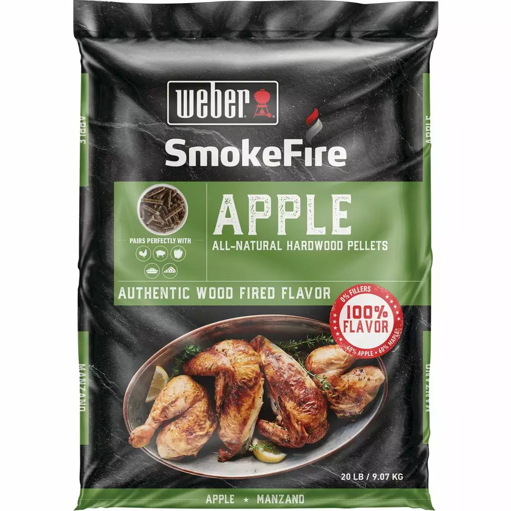 Weber Smokefire 20 Lb Apple Wood Pellet Grilling and Smoking