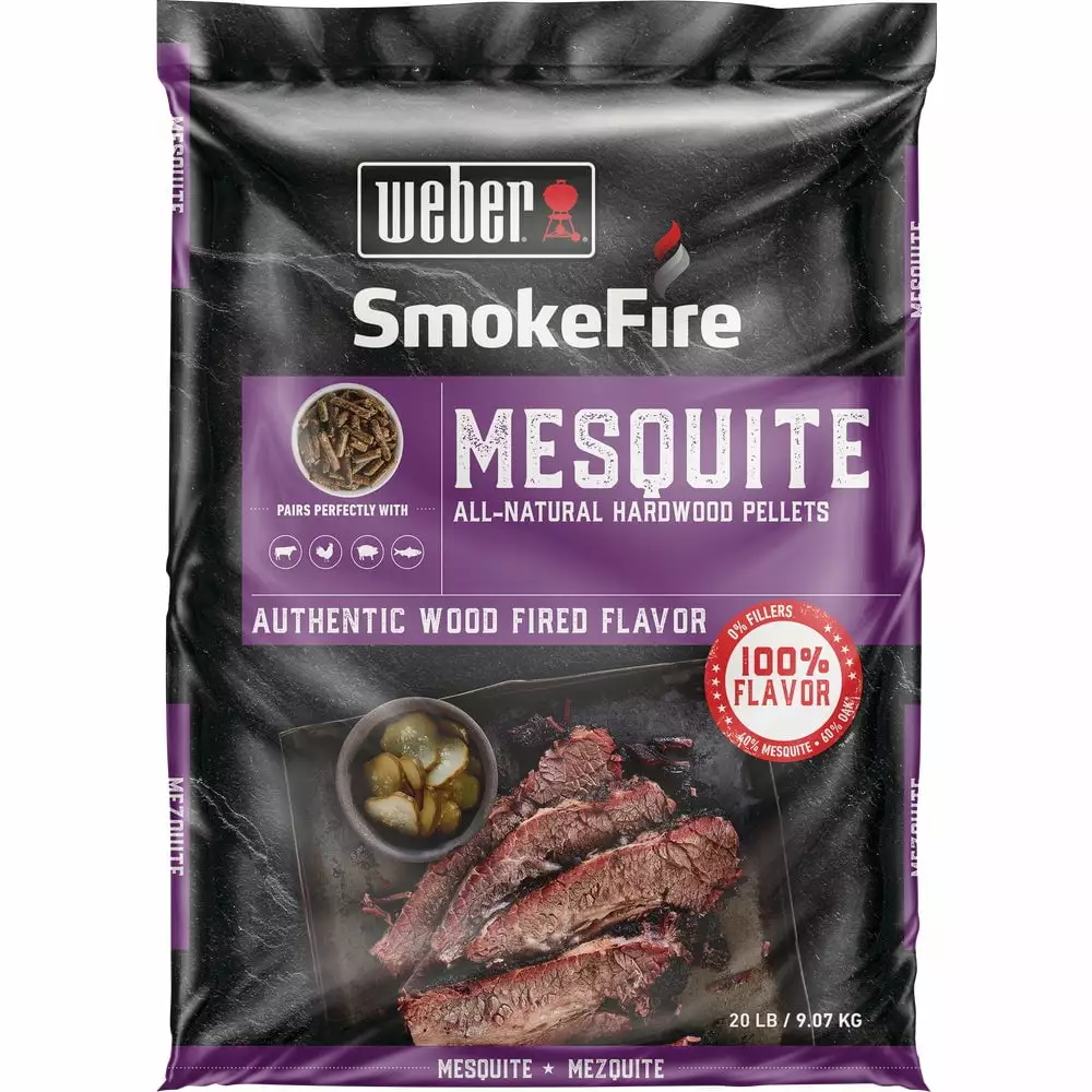 Weber Smokefire 20 Lb Mesquite Wood Pellet Grilling and Smoking