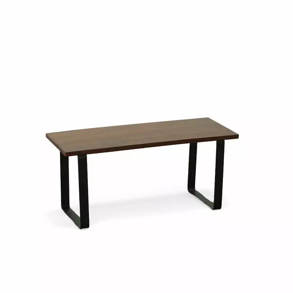 Carolina Living Braden Bench Chestnut and Black Finish Benches