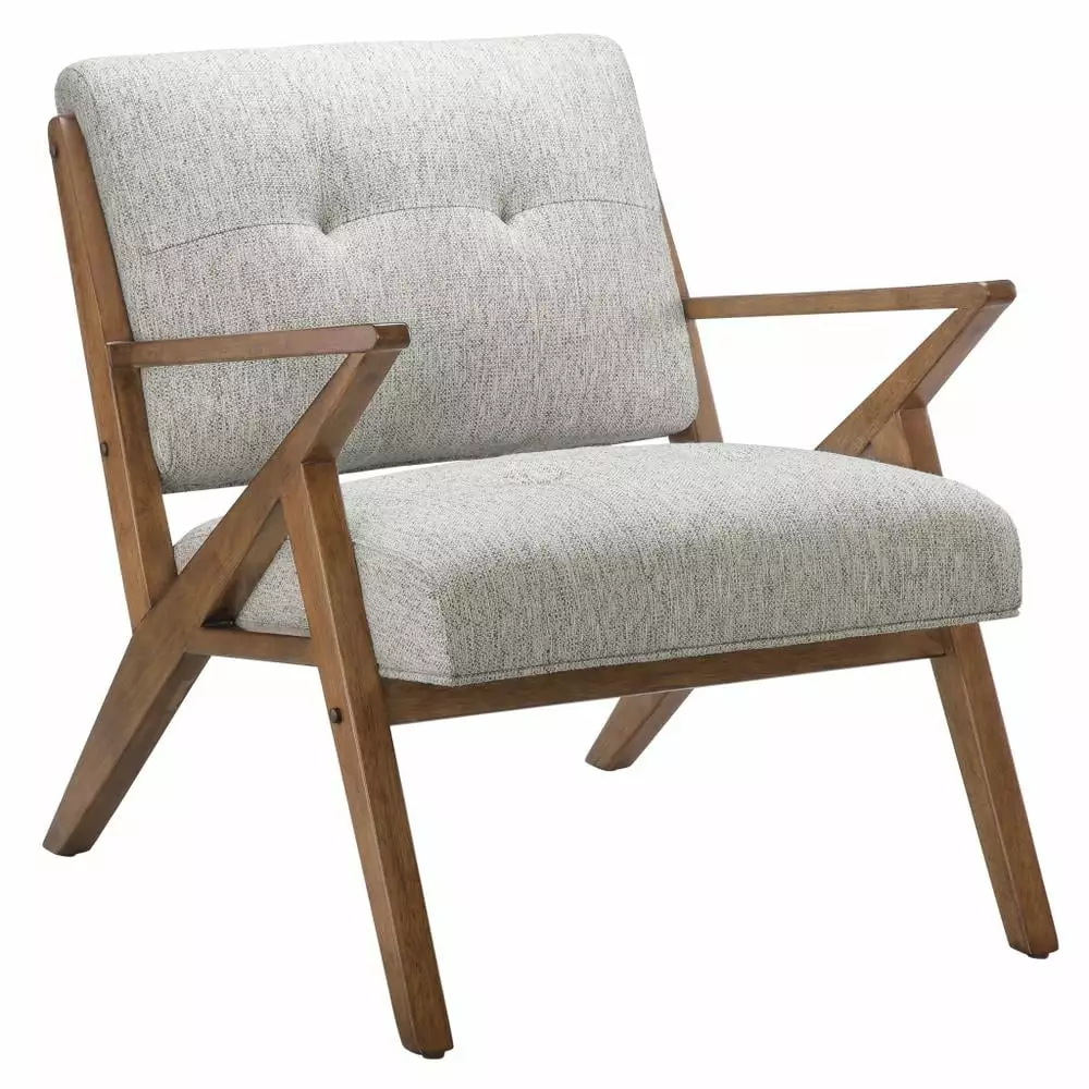 Pecan Wood Lounge Chair Belen Kox - Stylish Solid Wood Lounge Chair Living Room Bedroom Office Chaise