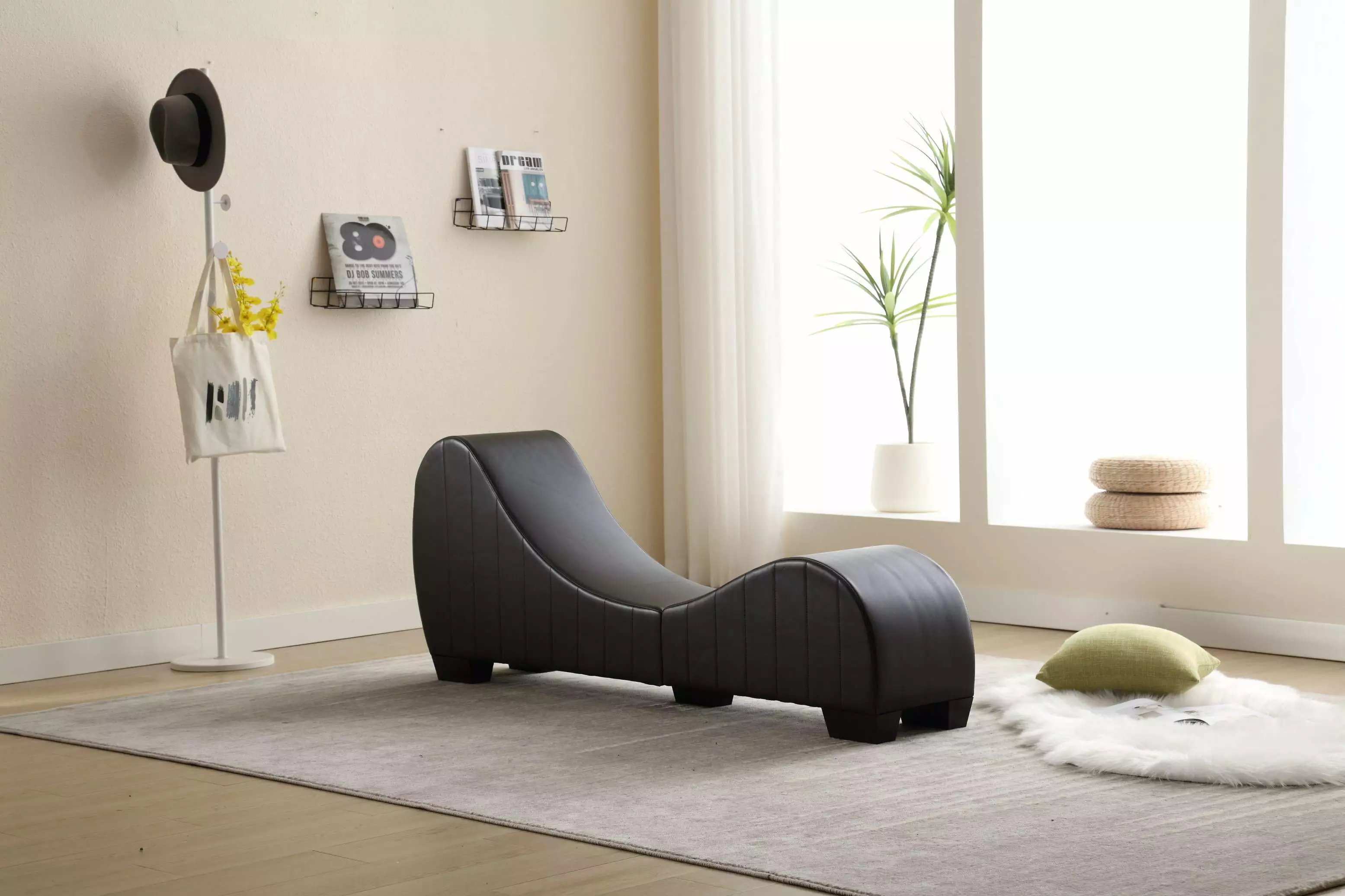 CCCCCAOLI Yoga Chaise Lounge Collection Stretching & Relaxation - Comfortable Lounge Chair Home Gym Living Room Chaise